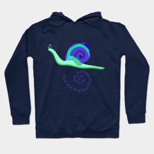 Blue green snail Hoodie